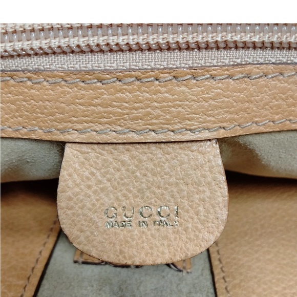 Gucci Bamboo Tan Leather Briefcase/Handbag - Picture 7 of 10